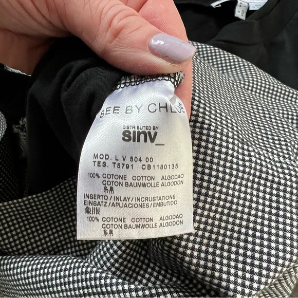 See by Chloe Check Pattern Mini Dress - Picture 7 of 9